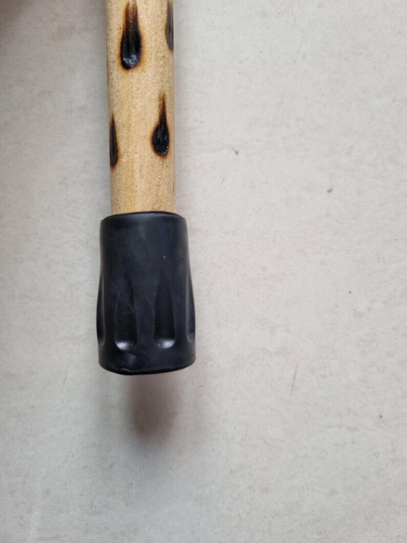 Unique Alice in Wonderland Pyrography Walking Stick Cane image 10