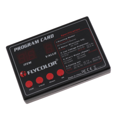 LED Programmierkarte für RC Auto ESC Brushless Elektronischer Controller
