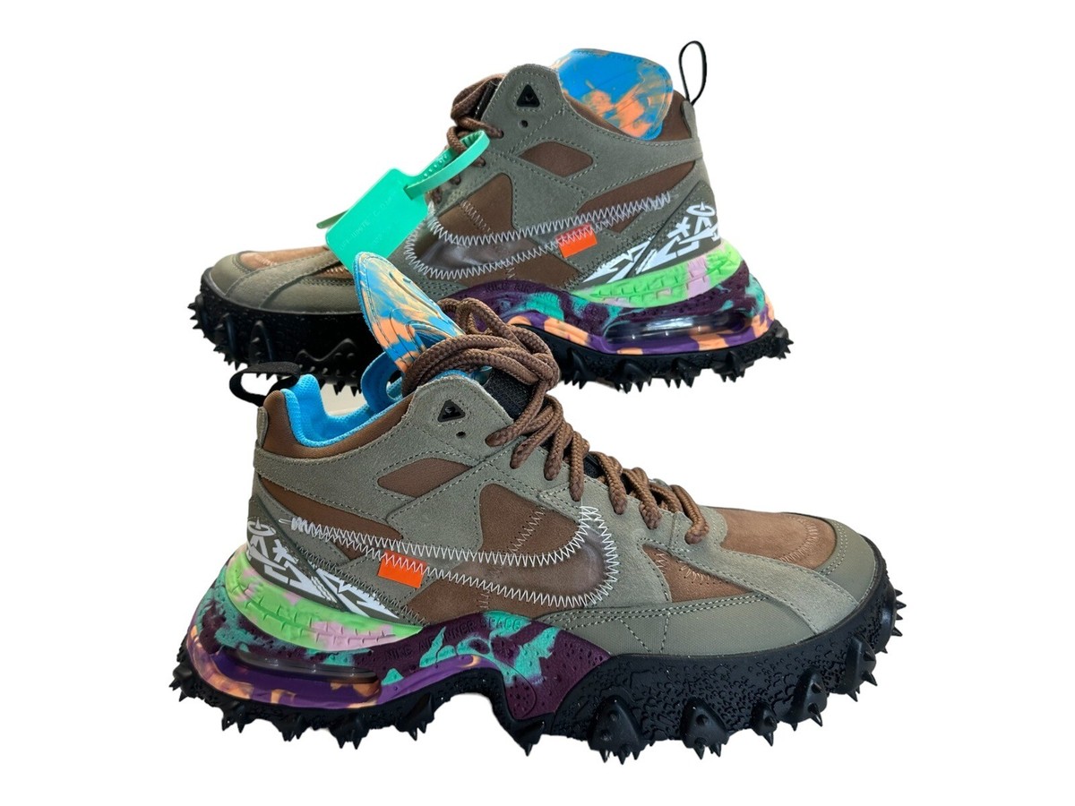 Off-White X Nike Air Terra Forma Sneakers Men\'s 6 Archaed Brown Green DQ1615-200 Nike Air Terra Forma  main image 3