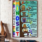 Owls Mindset I Can Learn From My Mistakes Owl Growth I Can Train My Brain Poster
