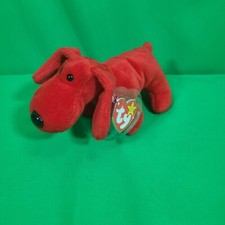TY Beanie Baby Rover the Red Dog 30May1996 Retired W/ Tag Protector 