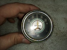 Stewart Warner Green Line Amp Gauge 2 116 - 359ce-l10 Chrome Black Face