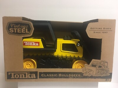 Tonka Vintage Steel Classic Bulldozer in Tonka Heritage Package  - NEW
