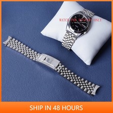 For Seiko 5 SNK361 Top Jubilee WatchBand Bracelet Oyster Deployment Clasp 18mm
