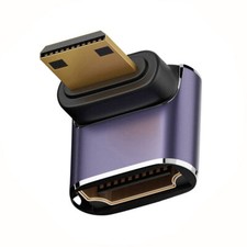 Cablecc Up Angled Mini HDMI Male HDMI 2.1 Female UHD Support 8K 60hz HDTV