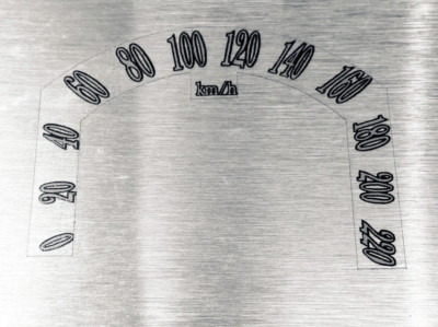 Tacho Date Sticker Tacho Aufkleber passend für Yamaha XV1900 A MPH Tachometer kmh Gauge ...