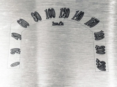 Tacómetro Pegatina Apto para Yamaha XV1900A Mph Velocímetro Kmh Gauge Pegatinas - Imagen 1 de 2