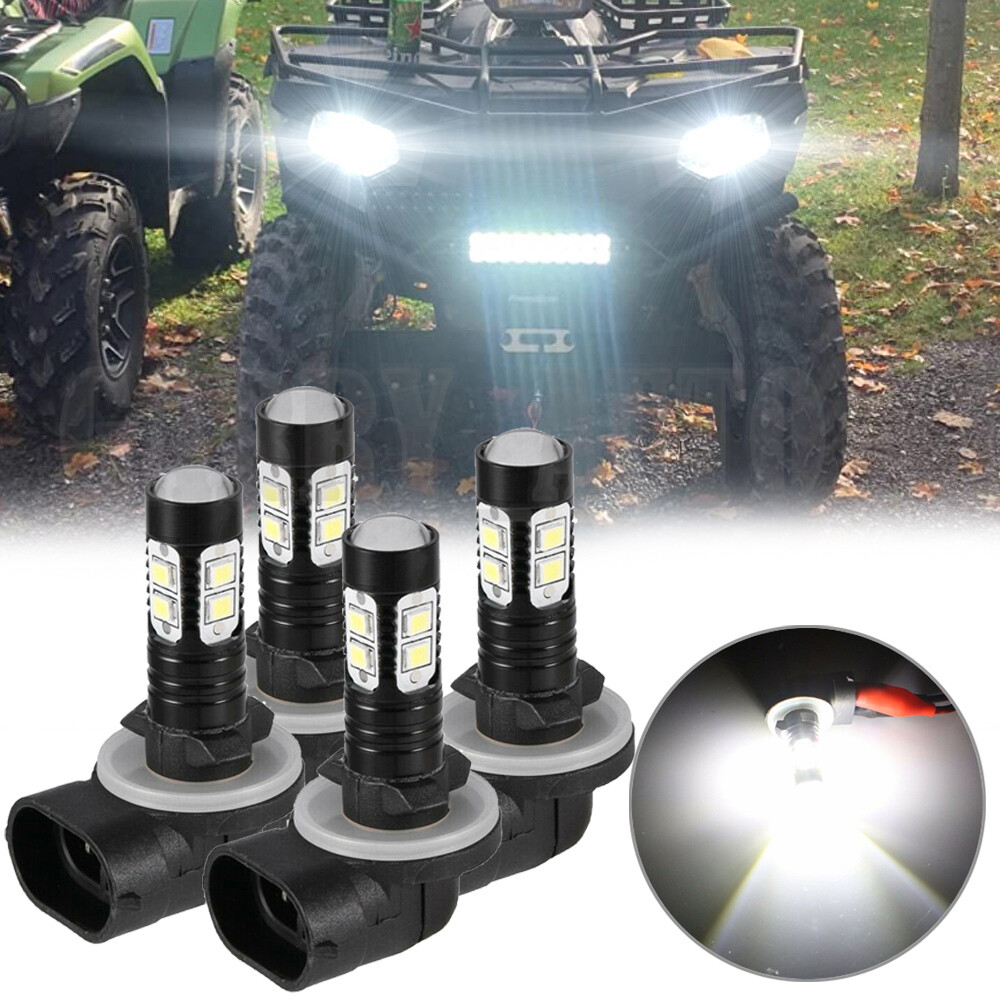 4x White LED Headlight High Low Beam Bulbs Combo For ARCTIC