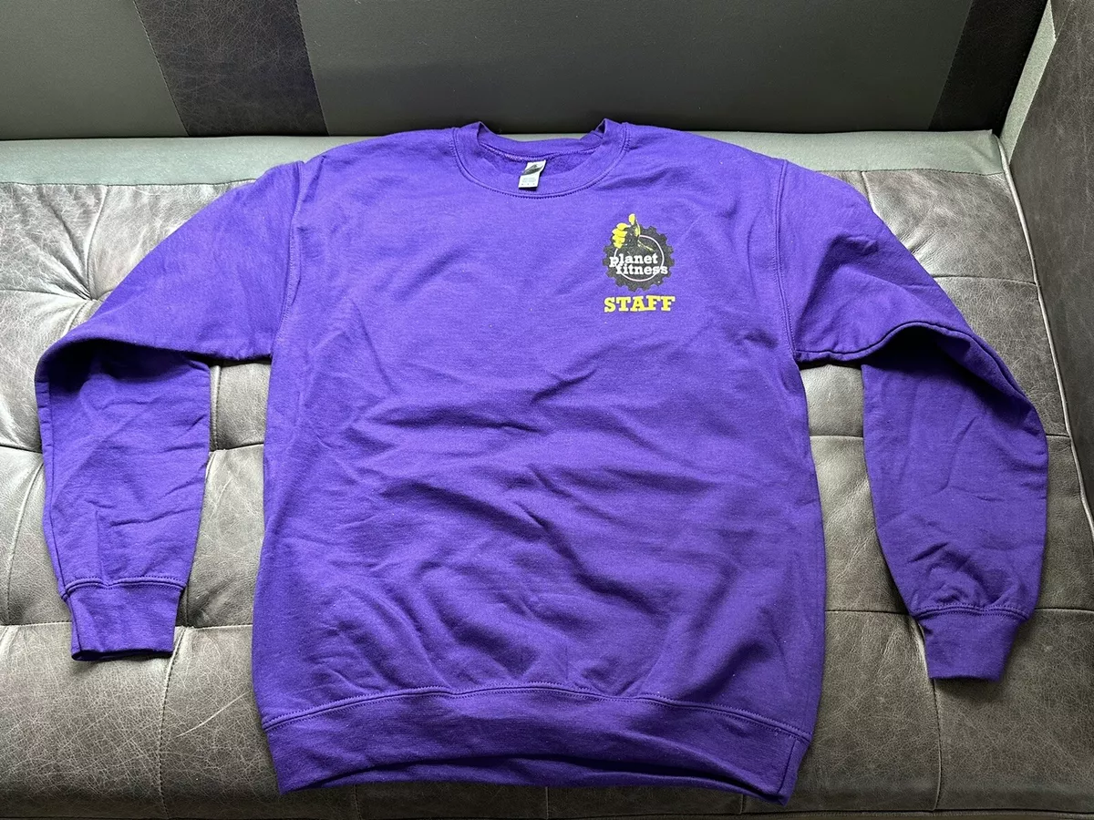 New Planet Fitness Staff Sweatshirt Size Medium Purple New from