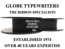 🌎 *BLACK INK* RIBBON FOR 'REMINGTON VINTAGE TYPEWRITERS' **MANUAL REWIND**