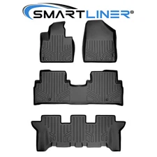 SMARTLINER Custom Fit Floor Mats 3 Row Liner Set OEM TPE 2016-2020 Kia Sorento