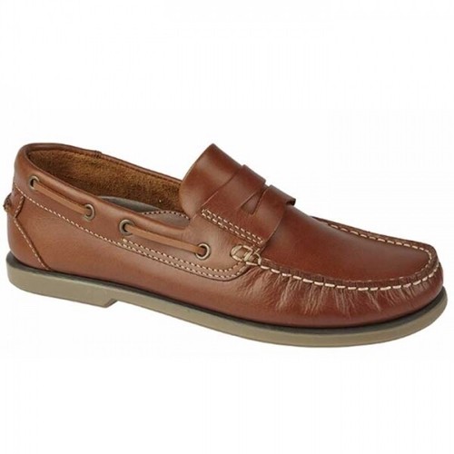 Dek Leather Saddle Casual Golden Tan Mens Shoes - 6 UK