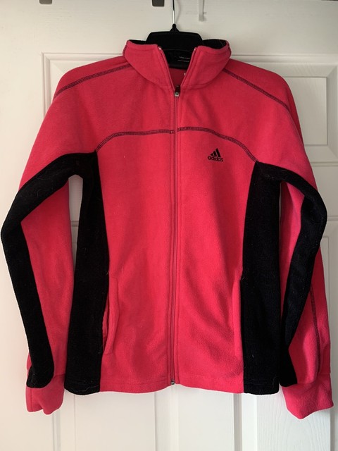 Womens Adidas Small Hot Pink And Black Clima365 Performance Zip Up Soft Jacket | eBay