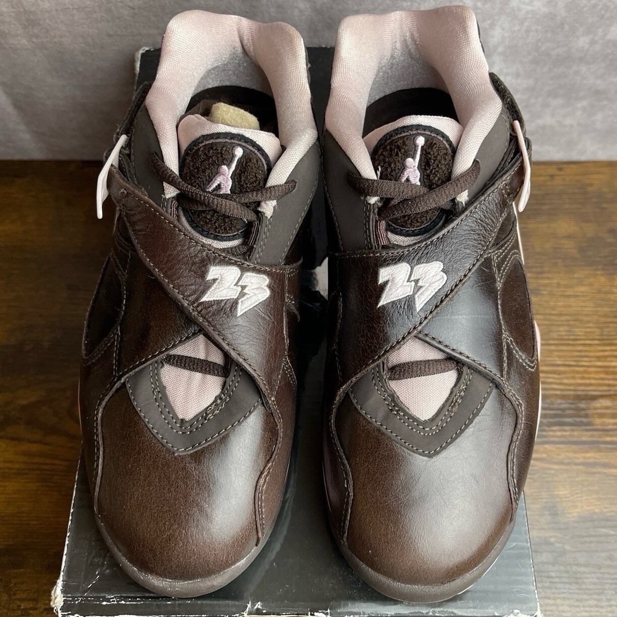 NEW Air Jordan 8 Retro Low Dark Cinder Size 7 W 5.5M 317251-261 Brown Pink OG MJ | eBay