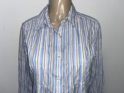 Vince Button Down Cotton Striped Shirt Size 8 - Picture 2 of 5