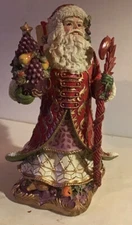 FITZ AND FLOYD RENAISSANCE HOLIDAY SANTA MUSIC BOX - DECK THE HALLS - 2004