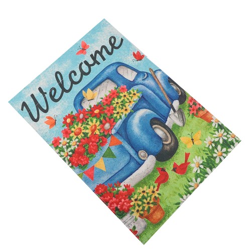 Pingouin Automne Automne Jardin Drapeau Érable Double Face Saisonnier