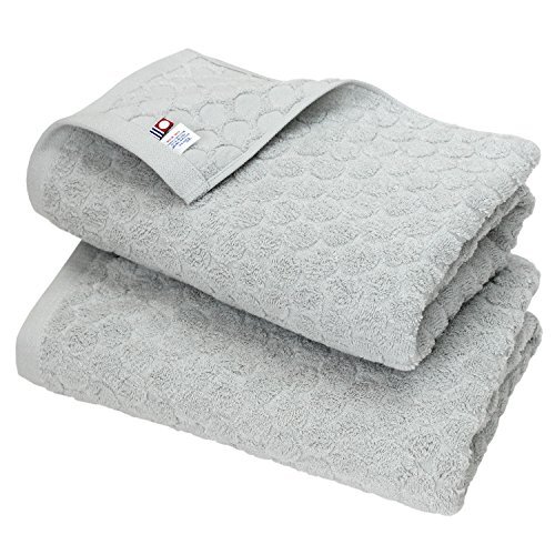 Imabari towel bath towel hiorie dot 2 piece set gray made in Japan jacquard Imab eBay