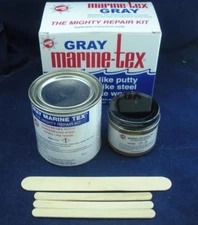 Marine-Tex RM302K Epoxy Putty Repair Kit Gray 14 oz w/ Hardener 4 Mixing Sticks