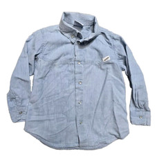 Vintage Girls Button Up Shirt 4 T Blue Guess