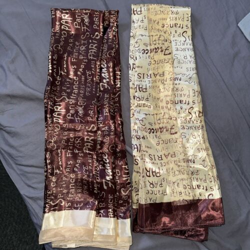 Paris France Signature Scarf SET OF 2