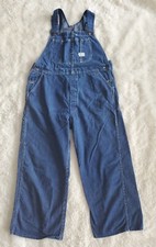 BIG MAC Workwear Overalls Square Back Carpenter Bib Size 36-38 Inseam 25in Read