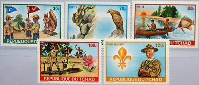 CHAD TSCHAD 1972 528-32 Pfadfinder Pfadfindertreffen Boy Scouts Baden Powell MNH