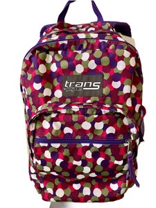trans pink backpack