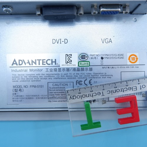 ADVANTECH FPM-5151 FPM-5151G-R3AE industrial monitor FPM5151 FPM5151GR3AE - Picture 4 of 4