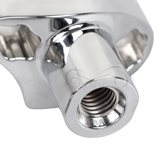 Chrome 2" Straight Handlebar Risers For Harley 1" Bar Sportster 1200 883 Dyna - Picture 20 of 20