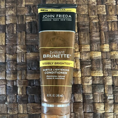 John Frieda Brilliant Brunette Visibly Brighter Conditioner 8.3 oz New