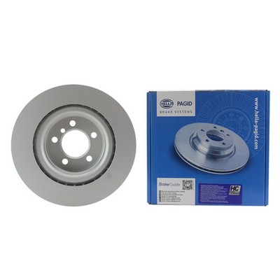 Hella 344mm Front Coated Disc Brake Rotor For Land Rover Range Rover HSE 06-09
