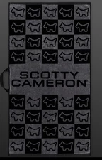 Scotty Cameron Scotty Dog Checkered Towel - Black/Grey
