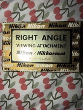 Original Nikon Right Angle Finder/Viewing Attachment Nikon Nikkormat in Box US