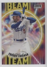 2022 Topps Stadium Club Chrome Beam Team Wave Refractor Freddie Freeman oi5