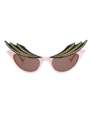 Gucci Womens Cat Eye Pink Pink Brown Fashion Designer Eyewear