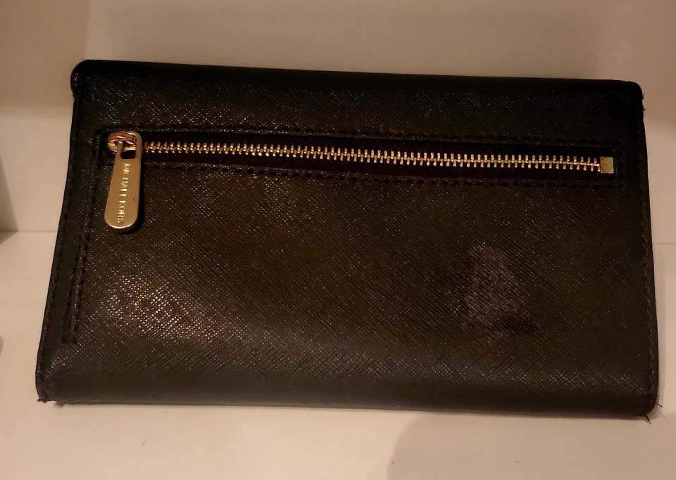 Carteira tripla Michael Kors jet set viagem couro preto - Imagem 4 de 4