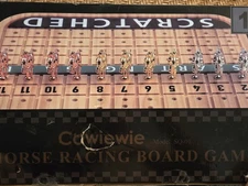 Horse Race Board Game Racing Thickened Solid Wood 11 Luxurious Horses