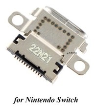 Nintendo Switch Charging Port Socket USB-C Connector Silver 22N21