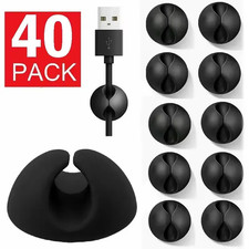 50Pcs Adhesive Cable Clips Cord Organizer Wire Management for Car Office