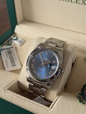 Rolex 41mm Datejust II 126300 Azzurro Blue Roman Numeral Dial Men’s Watch