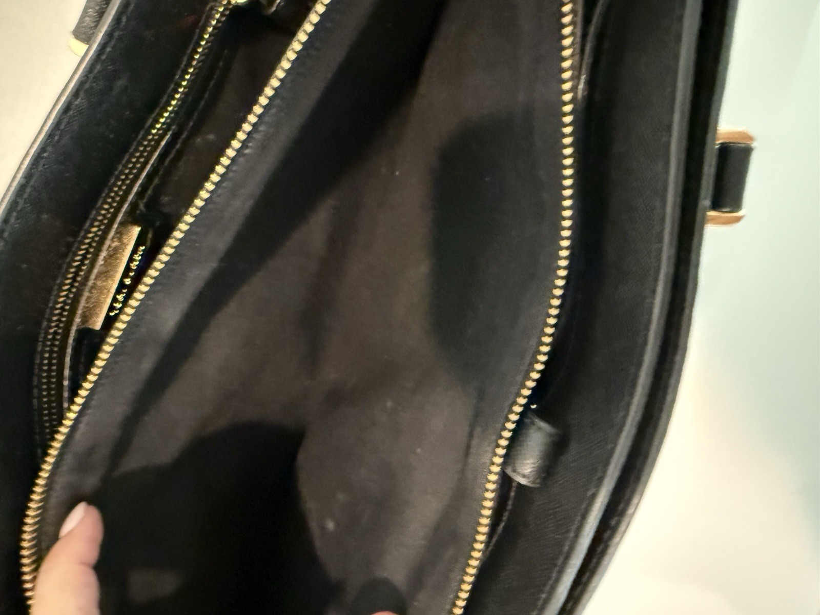 TORY BURCH Robinson Tote Saffiano Leather Black thumbnail 12