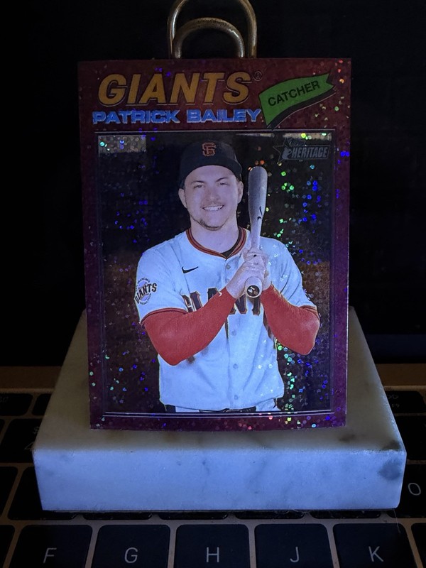 2026 Topps Heritage - Patrick Bailey #57 Chrome Pink Sparkle Refractor