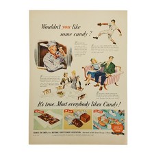 1947 National Confectioners Association Vintage Print Ad Wouldnt You Like Candy
