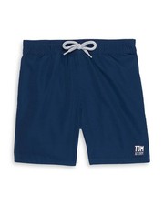 TOM TEDDY Boys' Solid Swim Trunks Midnight Blue Size 5-6