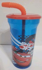 Lightning McQueen Cars Disney Water Bottle Cup New