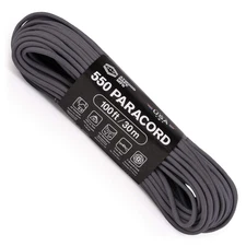 Atwood Rope 550 Paracord Graphite 100Ft 5 32 Inch 7 Strand Uv Resistant