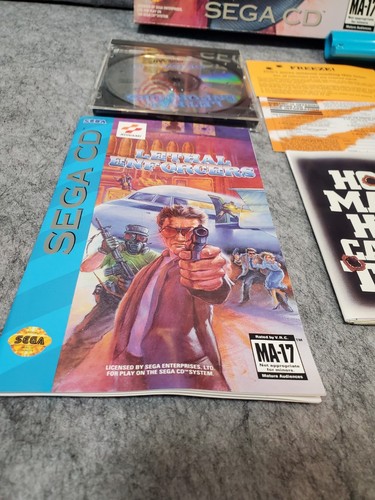 Lethal Enforcers Sega CD Complete w/ Game, Revolver, Box, Manual, and Inserts - Picture 4 of 14