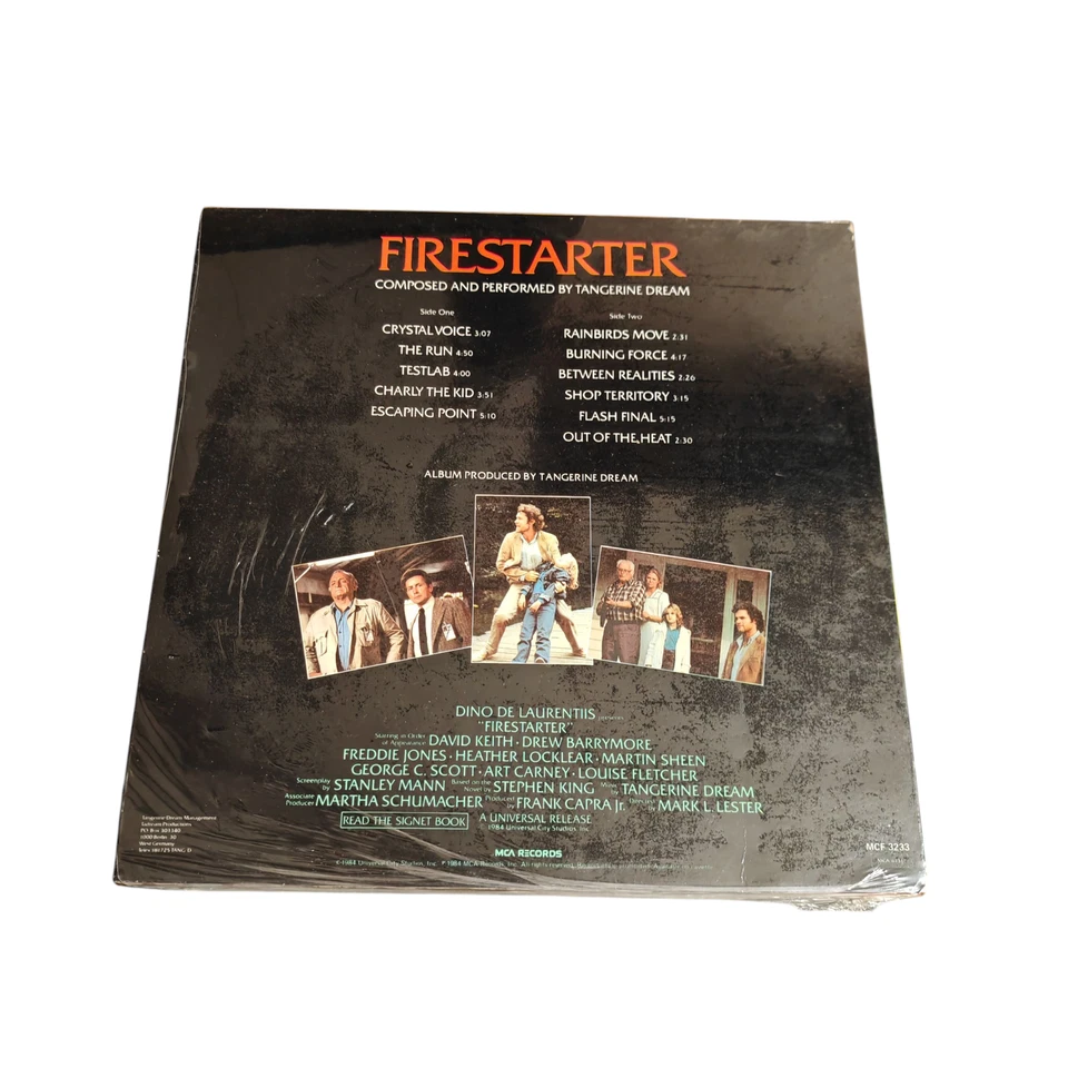 Tangerine Dream Firestarter Original Movie Soundtrack 12" Vinyl Album MCF 3233 - Image 4 of 4
