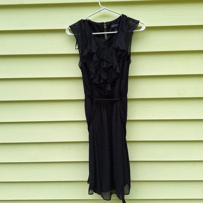 Soho Apparel LTD Womens Dot Matrix Midi Tank Dress Size 10 Witchy Rockabilly BA